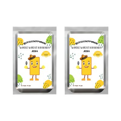 Littlecherrymom Whole Wheat Khakhra Jeera Flavour (100g x 2)