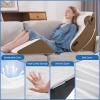 Negwoo Wedge Pillow Set for After Surgery, 4 PCS Bed Wedge Pillow for Sleeping, Memory Foam Orthopedic Back Pillow for Pain Relief and Acid Reflux, Adjustable Post Surgery Pillow Brown view 4