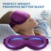 3D Weighted Sleep Mask for Women Men 2 Pack (Black,Purple) view 2