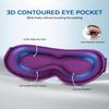 3D Weighted Sleep Mask for Women Men 2 Pack (Black,Purple) view 4