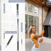 100 Inch Cobweb Duster, Spider Web Brush & Microfiber Feather Duster with 100" Extension Pole, Bendable Head, Scratch-Resistant Cover, Washable Duster for Home Ceiling, Fan, Furniture (Gray) view 3