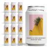 Something & Nothing Pineapple & Pink Grapefruit Flavoured Sparkling Water | Lightly Carbonated, Full Flavoured with Grape & Lemon Juice | Vegan & Low Calorie Soda | 12 Fl Oz Cans (Pack of 12) view 1