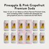 Something & Nothing Pineapple & Pink Grapefruit Flavoured Sparkling Water | Lightly Carbonated, Full Flavoured with Grape & Lemon Juice | Vegan & Low Calorie Soda | 12 Fl Oz Cans (Pack of 12) view 4
