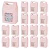 AHANDMAKER 24Pcs Paper Gift Boxes with Windows, Goodies Boxes Gift Boxes Treat Boxes, Pink Gift Box for Food Birthday Wedding Party, 3.93x2.3x5.9 Inch view 1