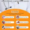 2 Pairs Neuropathy Socks for Women Men, 30-40 mmhg Pain Relief for Feet Soothe Ankle Protection Elastic Nano Compression Sock view 2