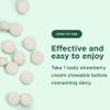 Yuve Natural Fast Acting Dairy Relief Delicious Chewables - Lactase Enzyme 9000 FCC - Say Goodbye to Dairy Discomfort from Lactose Intolerance - Strawberry Cream Flavor - 30ct view 4