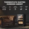 EUHOMY Electric Cigar Humidors, 25L Cigar Humidors, Cooling & Heating Humidor Cabinet with with Spanish Cedar Wood, Electric Cooler for 155 Counts with Digital Hygrometer, 3 Layers view 2