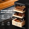 EUHOMY Electric Cigar Humidors, 25L Cigar Humidors, Cooling & Heating Humidor Cabinet with with Spanish Cedar Wood, Electric Cooler for 155 Counts with Digital Hygrometer, 3 Layers view 4