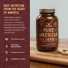 HEART & SOIL 100% Grass Fed & Finished Pure American Beef Liver Supplement from Pasture-Raised Cattle  Beef Liver Capsules  Natures Ultimate Superfood  Made in USA  Glass Bottle  180 Capsules view 3