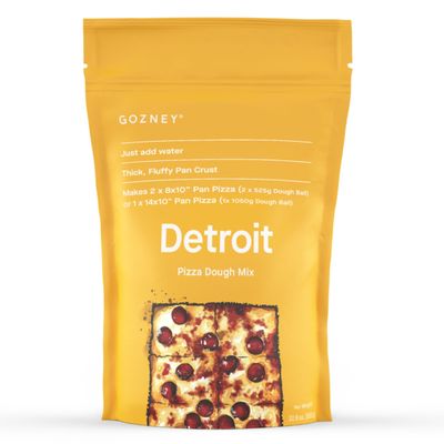 Gozney Just-Add-Water Detroit Pizza Dough Mix  Makes 2 x 18.5oz (525g) Dough Balls, Thick and Fluffy Deep Dish Style Crust