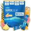 Nello Supercalm Powdered Drink Mix, Cortisol Reducer* and Sleep Aid Supplement, L Theanine, Ksm-66 Ashwagandha, Magnesium Glycinate, Vitamin D 3, No Sugar, Non GMO, 20 Ct, Tropical Tangerine view 1