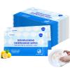 100 Pcs Dish Cleaning Wipes Individually Wrapped - Portable Travel Dish Soap Wipes, Lemon Scent view 1