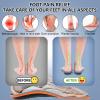 AOTENG STAR Plantar Fasciitis Insoles, High Arch Support Insoles, Heavy Duty Orthotic Shoe Inserts for All Day Walking, Standing (Men 7-7.5 / Women 8-8.5(250mm), Orange-Enhanced) view 2