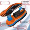 AOTENG STAR Plantar Fasciitis Insoles, High Arch Support Insoles, Heavy Duty Orthotic Shoe Inserts for All Day Walking, Standing (Men 7-7.5 / Women 8-8.5(250mm), Orange-Enhanced) view 3