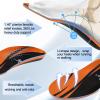 AOTENG STAR Plantar Fasciitis Insoles, High Arch Support Insoles, Heavy Duty Orthotic Shoe Inserts for All Day Walking, Standing (Men 7-7.5 / Women 8-8.5(250mm), Orange-Enhanced) view 4