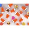 cssopenss 120 pcs Orange plastic cups Halloween plastic Disposable cups 12 oz orange Party Cups for drinking Tastings served Snacks Barbecues Picnics view 4