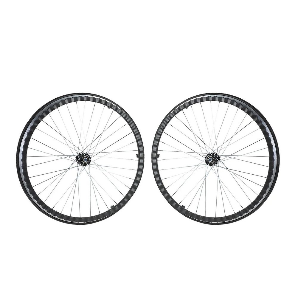 1 Pair 22inch Wheelchair Rear Wheels for Replacement, Solid Wheelchair Wheels, Pneumatic-Free Tires with Bearing Axle Bar for Manual Wheelchairs, Walkers