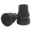 2-Pack Rubber Cane Tips 3/4 Inch Heavy Duty Walking Cane Tips, Black Sturdy Replacement Cane Tip for Seniors Walking Stick, Safety Cane Crutch Accessories view 1