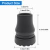 2-Pack Rubber Cane Tips 3/4 Inch Heavy Duty Walking Cane Tips, Black Sturdy Replacement Cane Tip for Seniors Walking Stick, Safety Cane Crutch Accessories view 2