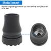 2-Pack Rubber Cane Tips 3/4 Inch Heavy Duty Walking Cane Tips, Black Sturdy Replacement Cane Tip for Seniors Walking Stick, Safety Cane Crutch Accessories view 3