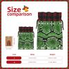 SDFHU Green Snakeskin Print Christmas Wrapping Bags Gift Bags With Drawstring, Xmas Party Presents And Favors view 4