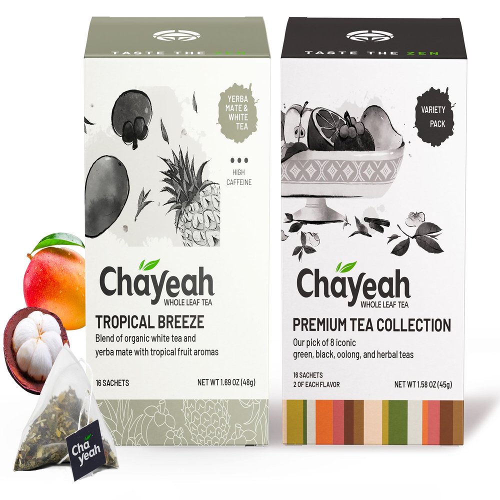 CHAYEAH, Premium Tea Collection + Tropical Breeze