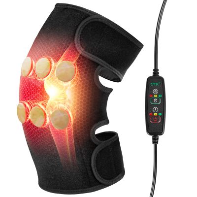 UTK Far Infrared Heating Pads for Knee Pain Relief, Heated Knee Brace Wrap with 6 Jade Stones & 3 Heat Settings & Auto Shut Off, Knee Heating Pad for Knee Pain & Stress Relief