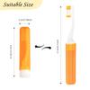 3Pcs Mini Toothbrush Set - Portable Folding Travel Size Toothbrush with Case - Individually Wrapped - Blue, Orange, Pink view 3