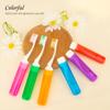 3Pcs Mini Toothbrush Set - Portable Folding Travel Size Toothbrush with Case - Individually Wrapped - Blue, Orange, Pink view 4