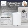 Belle Aroma - Esprit de Fleur Essential Oil Diffuser Aromatherapy Bundle | Waterless & Heatless Oil Diffuser | Light Stone Finish | Includes: Lavender, Sweet Orange, Lemongrass Oils (3 Pack, 10ml) view 4