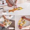 Papaya Reusable Paper Towels, Premium Swedish Dishcloths with Hook, Non-Scratch Reusable Paper Towel, 1 Sheet Replaces 17 Rolls - 4 Sheets, 2 Hooks view 4