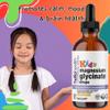 Kids Magnesium Glycinate Liquid Drops  Sugar Free Liquid Drops, Happy Calm for Kids Calming Supplement Complex  Magnesium for Children & Nighttime Sleep, Pineapple Flavor 2 Fl Oz. view 2