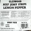 Glenwood Beef Jerky Tender Beef Jerky Buddy Pack Beef Jerky Strips 6 Ounce (6 Ounce, Lemon Pepper) view 2