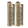 Akozon Lighter Case, Nonslip Zinc Alloy and Metal Lighter Case for Everyday Use (Bronze), Akozongasz39c2ix-14 view 4