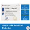 Adhesive Sheer Spot Bandage 7/8" - 2 Boxes (100 Per Box) view 3