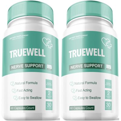 (2 Pack) Truewell Pills, Truewell, Truewell Capsules, Truewell Liquid, Truewell Advanced Formula, Truewell Health 120 Capsules for 2 Months