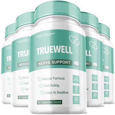 (5 Pack) Truewell Pills, Truewell, Truewell Capsules, Truewell Liquid, Truewell Advanced Formula, Truewell Health 300 Capsules for 5 Months