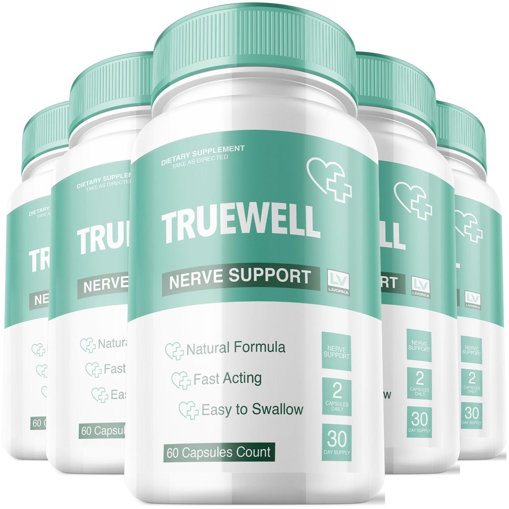 (5 Pack) Truewell Pills, Truewell, Truewell Capsules, Truewell Liquid, Truewell Advanced Formula, Truewell Health 300 Capsules for 5 Months
