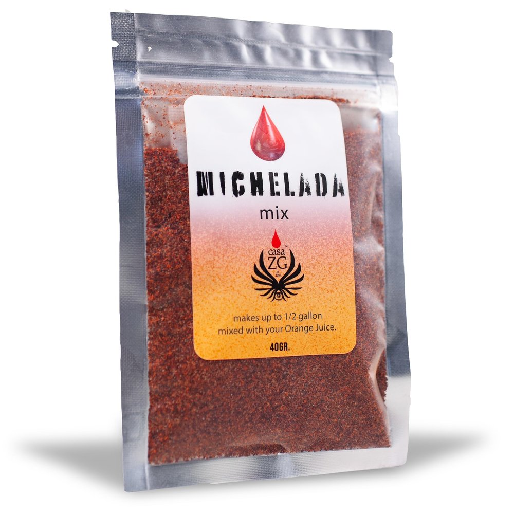 Casa ZG Michelada Mix Artisan Michelada Drink Powder Made with Chiles & Spices Sweet and Spicy. Easy-to-Mix Michelada for Beer | Cocktail | Mocktail Mix | Makes up to 1/2 Gallon