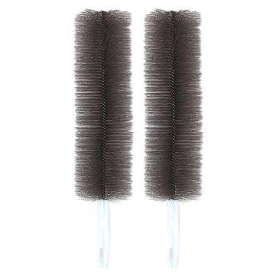 2PC Fan Cleaner for Box Fan Soft Bristles Bendable Fan Cleaner Brush Cobweb Corner Brush Reusable Dirt Remover for Stand Fan Air Conditioning Home Car Vents Curtain Box Fan Shutters Grey