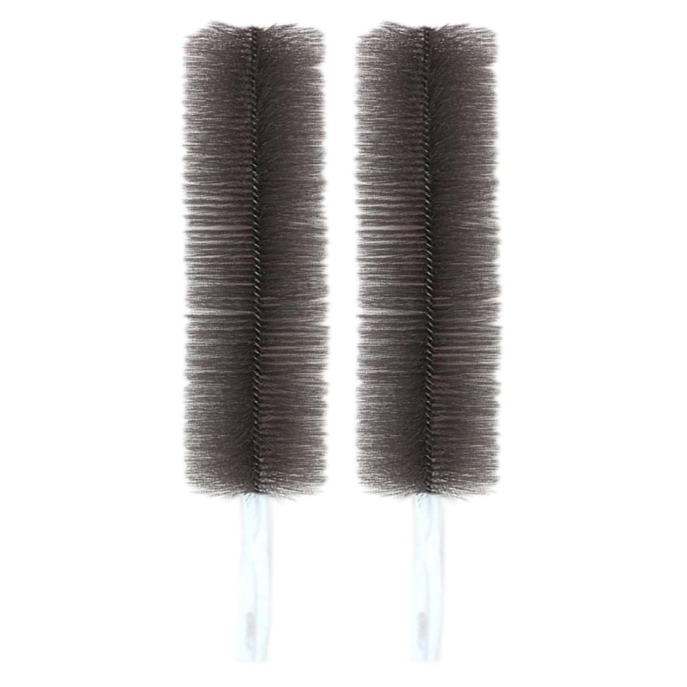 2PC Fan Cleaner for Box Fan Soft Bristles Bendable Fan Cleaner Brush Cobweb Corner Brush Reusable Dirt Remover for Stand Fan Air Conditioning Home Car Vents Curtain Box Fan Shutters Grey