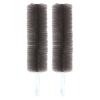 2PC Fan Cleaner for Box Fan Soft Bristles Bendable Fan Cleaner Brush Cobweb Corner Brush Reusable Dirt Remover for Stand Fan Air Conditioning Home Car Vents Curtain Box Fan Shutters Grey view 1