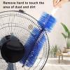 2PC Fan Cleaner for Box Fan Soft Bristles Bendable Fan Cleaner Brush Cobweb Corner Brush Reusable Dirt Remover for Stand Fan Air Conditioning Home Car Vents Curtain Box Fan Shutters Grey view 3