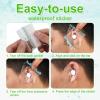 150pcs Waterproof Ear Covers, Premium Cotton Water Ear Stickers Patches Shower Swimming Goods Ear Plugs Protection for Children Kids Baby Only(Transparent, White) view 4