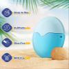 KYHDIYA Sunscreen Applicator for Kids, Adults & Families - BPA Free & Refillable, Travel & Ourdoor Sunblock Buddy Brush Set with Protective Caps, Sun Lotion Applicator Sun Cream Brush (Blue) view 2