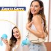 KYHDIYA Sunscreen Applicator for Kids, Adults & Families - BPA Free & Refillable, Travel & Ourdoor Sunblock Buddy Brush Set with Protective Caps, Sun Lotion Applicator Sun Cream Brush (Blue) view 4