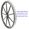 1pair Push Rim Covers, 24 inch Wheelchair Cover, Silicon Wheel Covers (Red) view 3