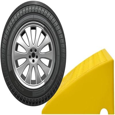 2in/ 3in/ 4in/ 5in Rise Threshold Ramp, Rubber Curb Ramp for Wheelchair Driveway Scooters Stairs, Heavy Duty Kerb Ramp, with Non-Slip Surface (Color : Yellow, Size : 49x22x4cm/19x8.7x1.6in)