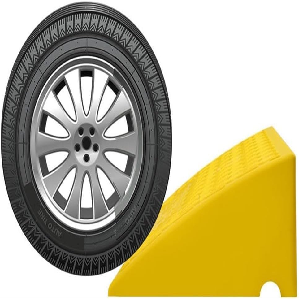 2in/ 3in/ 4in/ 5in Rise Threshold Ramp, Rubber Curb Ramp for Wheelchair Driveway Scooters Stairs, Heavy Duty Kerb Ramp, with Non-Slip Surface (Color : Yellow, Size : 49x22x4cm/19x8.7x1.6in)