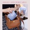 DGAZ Silk Sanitary Napkin Storage Bag, Period Bag for Teen Aged Girls, Portable Period Bag for Panty Liners/Menstrual Cup/Small TamponsMini Makeup Bag for Purse(Celeste) view 3